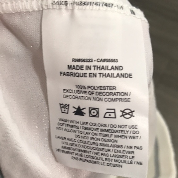 Nike Dri-FIT Icon, Men's Basketball Shorts White Pull-On with Black Swoosh - Picture 5 of 10